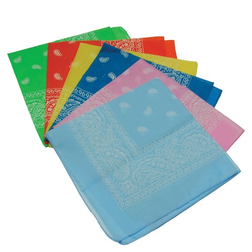 Assorted Color Bandanas<br>1 dozen